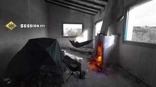 I spend the night alone in a ghost town | ASMR camping alone | abandoned town and quarry | Session11 screenshot 2
