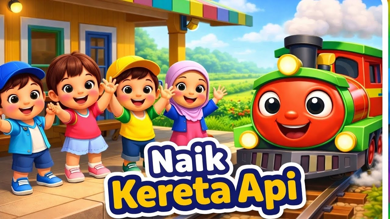  NAIK KERETA API TUT TUT TUT 🚂 Lagu Anak Indonesia Populer & Edukatif 🎶 tut tut tut