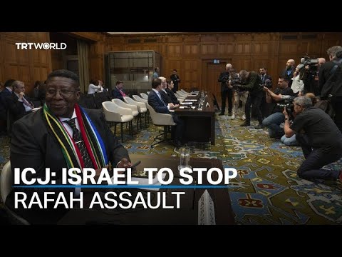 ICJ orders Israel to stop Rafah assault, as air strikes continue - YouTube