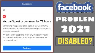 How to solve you cant post or comment for 72 hour facebook problem/you cannot post or comment on fb