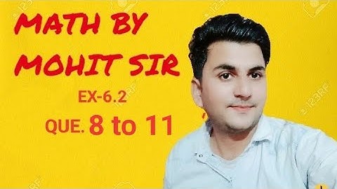 Rbse 12th Maths.Ex-6.2| Que 8 to 11. #mathsbymohit