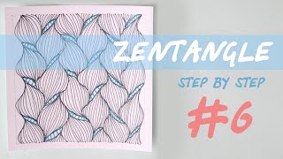 ZENTANGLE step by step | tutorial #6
