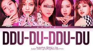 [Karaoke] BLACKPINK (블랙핑크) "DDU-DU DDU-DU" (Color Coded Eng/Rom/Han/가사) (5 Members)