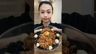 Black Roe Bowl with Spicy Seafood and Egg Bites
