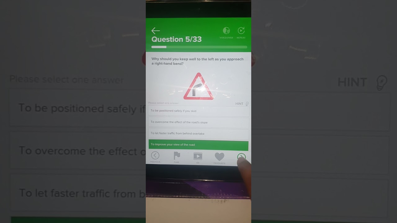 Theory test Safety margins 1 to 15