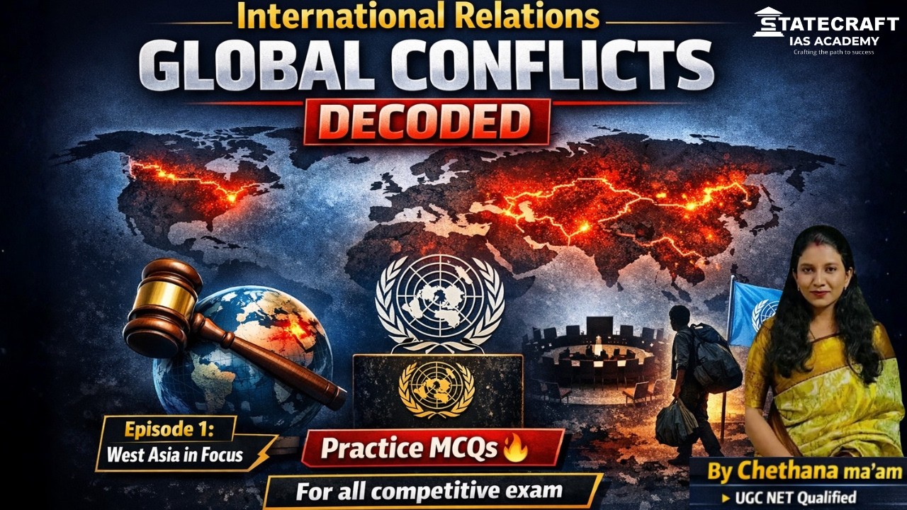 West Asia Conflicts Explained | Global Conflicts Decoded Series | UPSC IR + MCQs