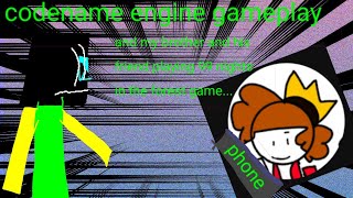 fnf codename engine gameplay (well done)+my brother is playing in the background with his friend.