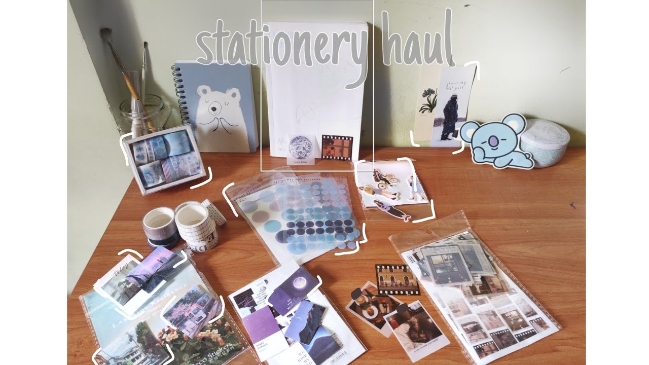 Journal Supplies haul stationery YouTube
