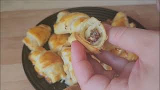 Cornulete din foietaj de casa cu nutella