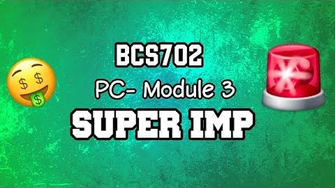 PC MODULE 3 EXAM SUPER IMP 💯🤩 | BCS702 Parallel Computing | 22 Scheme VTU 7th SEM CSE #vtu #cse