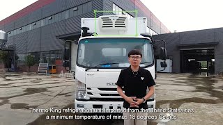 Japan Isuzu Kv100 Rhd 5-Ton Refrigerated Van Truck