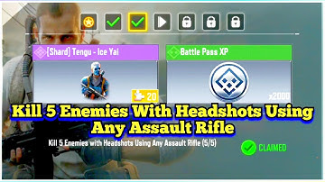 Call Of Duty Mobile Kill 5 Enemies With Headshots Using Any Assault Rifle Task Complete