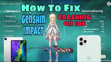 How To Fix GENSHIN IMPACT Crashing On iOS/iPhone Or iPad