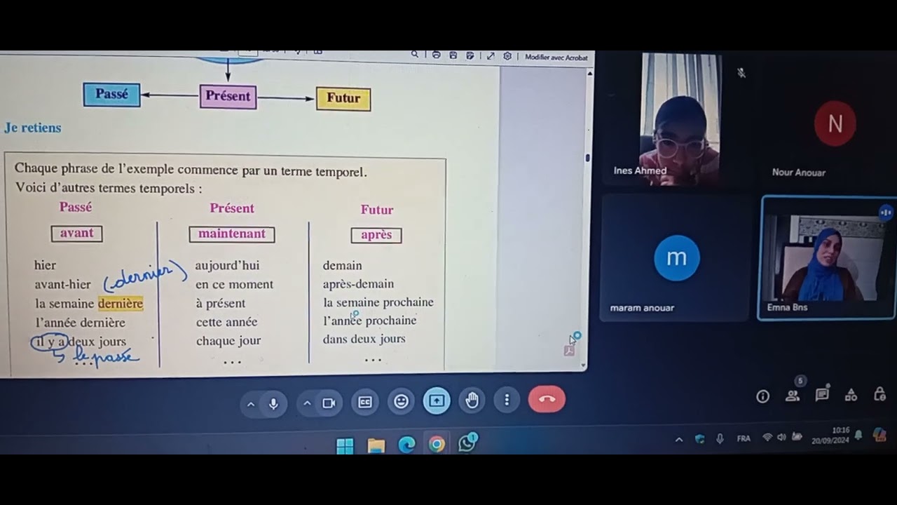les termes temporels 2
