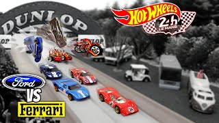 Mrmomsracing has a tribute to the movie ford vs ferrari with hot
wheels lemans race on our epic 60 foot orange track apparel teespr...