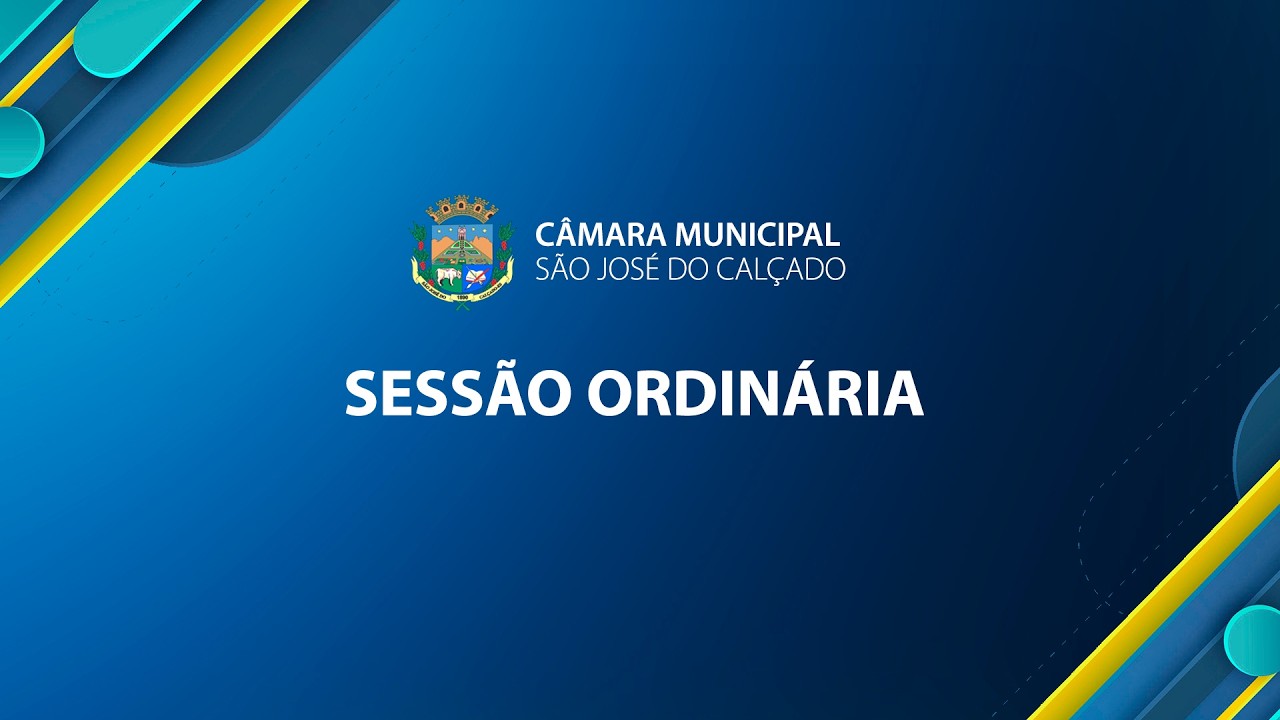 Sessão Ordinária -  10/08/2026 - Câmara Municipal de São José do Calçado-ES