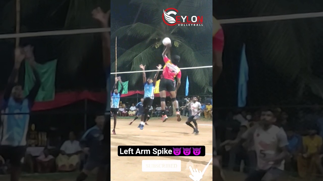 Volleyball 🏐 Left Arm Spike 😈😈😈
