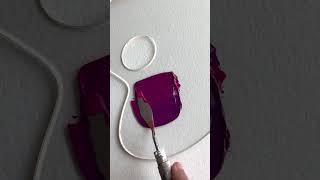 How to make Magenta Purple | colour Mixing Tutorial #shorts #acrylicpainting