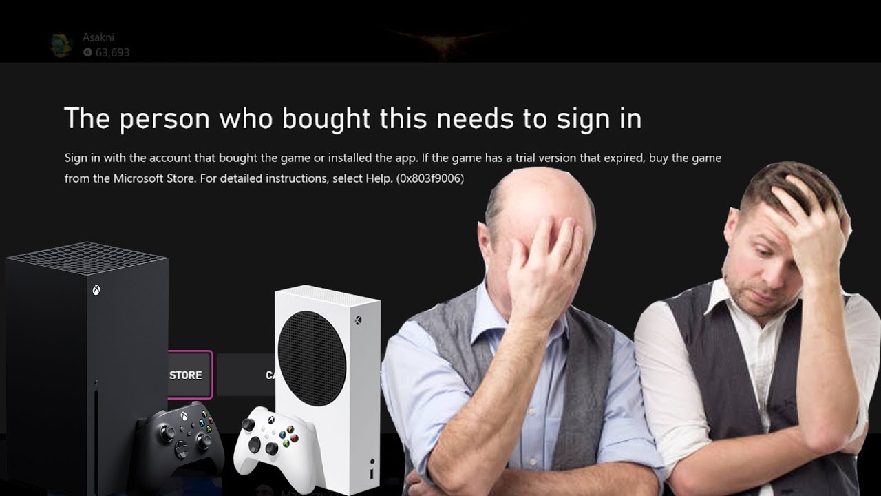 Xbox The person who bought this needs to sign in.... - YouTube