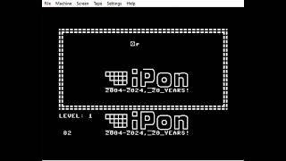 iPon 20 years - Simple puzzle game written in BASIC V3.5 (Commodore 16/116/232/264/Plus4)