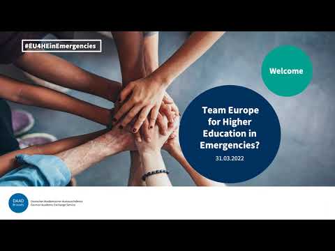 DAAD Event: Team Europe for Higher Education in Emergencies? (31.03.2021)