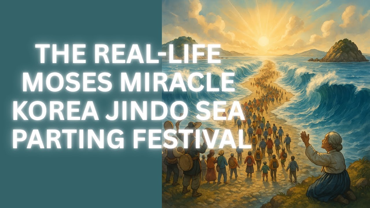 The Sea That Splits in Korea?! The Real-Life Moses Miracle | Korea Jindo Sea Parting Festival
