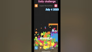 Squiggle drop - daily challenge July 4 2023 - topping the bottle #squiggledrop #applearcade