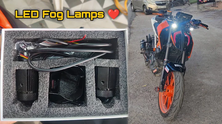LED Fog Lights for my Duke 390 ❤️ | modification pt. 3 #duke390 #modification
