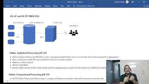 Difference between OLTP and OLAP sytems in Data warehouing | OLTP vs OLAP systems in DWH