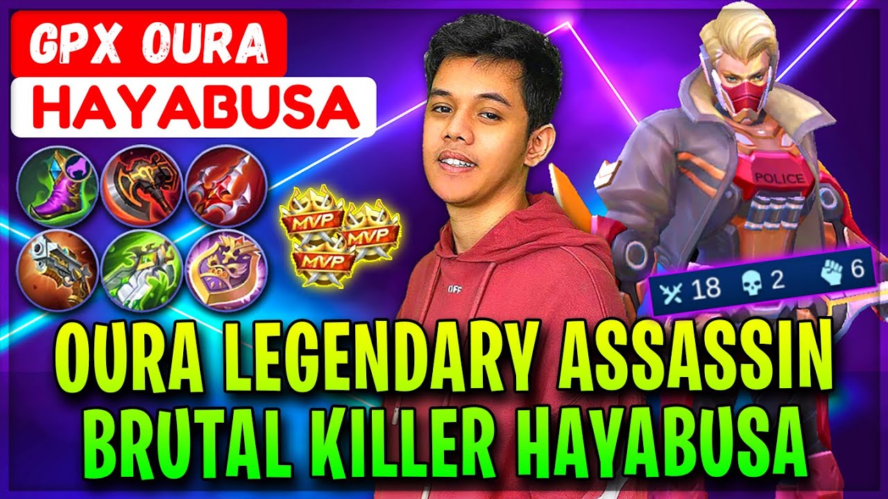 Oura Legendary Assassin, Brutal Killer Hayabusa [ GPX OURA Hayabusa ] Sansha - Mobile Legends