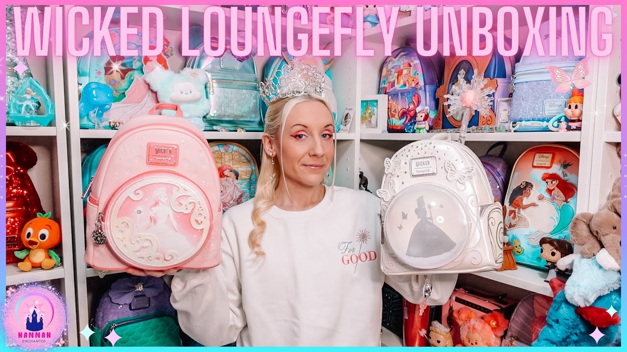 Wicked Unboxing Glinda Bubble Pink Loungefly Mini Backpack Haul