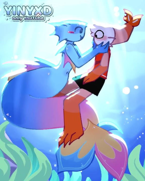 siren Finn🧜‍♂️⁉️ | you can count ts as a ship! | ts is so ahh😂✌️ #dandysworld #alightmotion #fyp