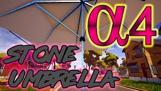 Hello Neighbor Alpha 4 Баг Каменный зонтик Влияние на автомобили и вагонетку Stone umbrella