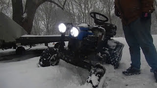Murray Off-Road Mower - LAST RIDE in the SNOW!