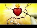 Sacred Heart Easy  Acrylic Painting For Beginners - Step by Step / Daily Art Challenge #243