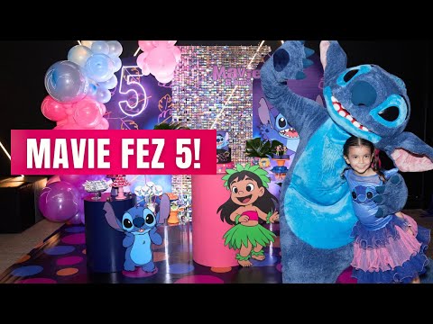 5 ANOS DA MAVIELHOSA - STITCH FOI CONVIDADO! #MavieFaz5