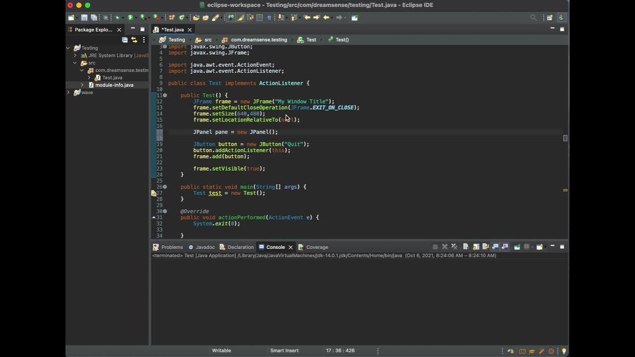 Java | Add button to JPanel - YouTube