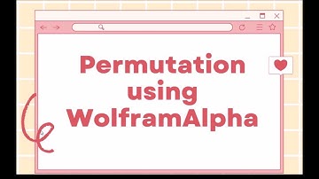 Solving Permutations using WolframAlpha