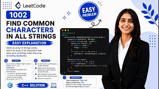 LeetCode 1002: Find Common Characters | Easy C++ Solution | Step-by-Step Explanation 🚀