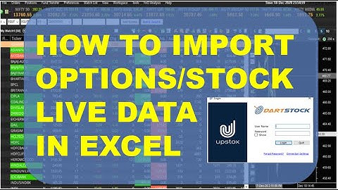 How to pull live Option Chain data in excel sheet |Fyers One  | Dartstock  Link to Excel (2020)