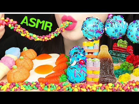 ASMR GALAXY CANDY, PLANET GUMMY JELLY, MARSHMALLOWS 갤럭시 캔디, 젤리, 마쉬멜로우 먹방 EATING SOUNDS