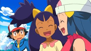 Dawn And Iris Making Fun Of Ash 😁😏 [Hindi] ||Pokémon Season 15 In Hindi||