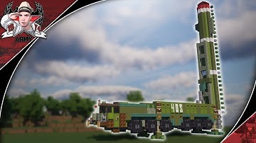 Minecraft: Cold War RSD-10 "Pioneer" on MAZ-547A | Intermediate-Range Ballistic Missile Tutorial