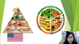 piramide de los alimentos y plato de bien comer