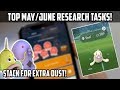 BEST MAY/JUNE 2019 RESEARCH TASKS IN POKEMON GO!