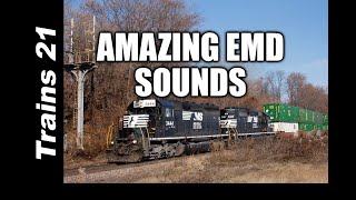 [GL][T-244] The AMAZING Sounds of EMD Locomotives in Action | Trains 21