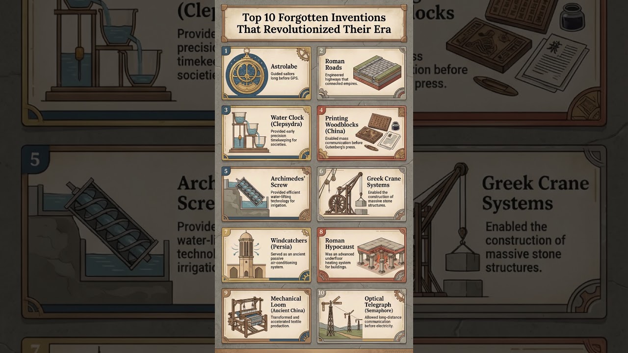 Top 10 Forgotten Inventions That Revolutionized Their Era