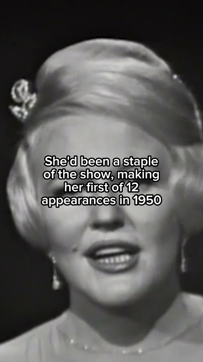 #PeggyLee #ImAWoman #EdSullivan #WomensHistoryMonth