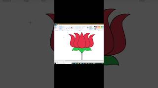 Kamal Phool Kaise banaye ms paint me || Ms paint drawing video screenshot 4