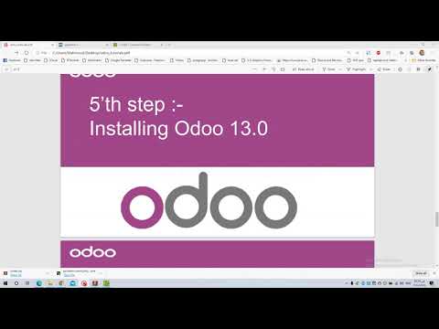 Odoo 13 on Windows 10 Tutorials -05 - YouTube